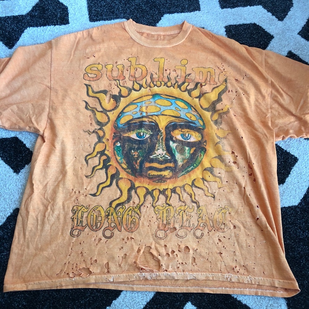 Sublime oversized distressed t-shirt